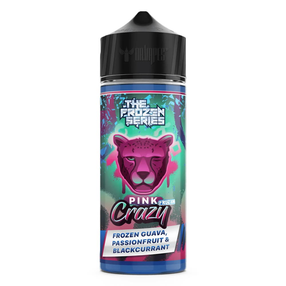 نكهة بينك كريزي فروزن  Pink Crazy – Frozen Guava, Passionfruit & Blackcurrant | Dr. Vapes (120ml)