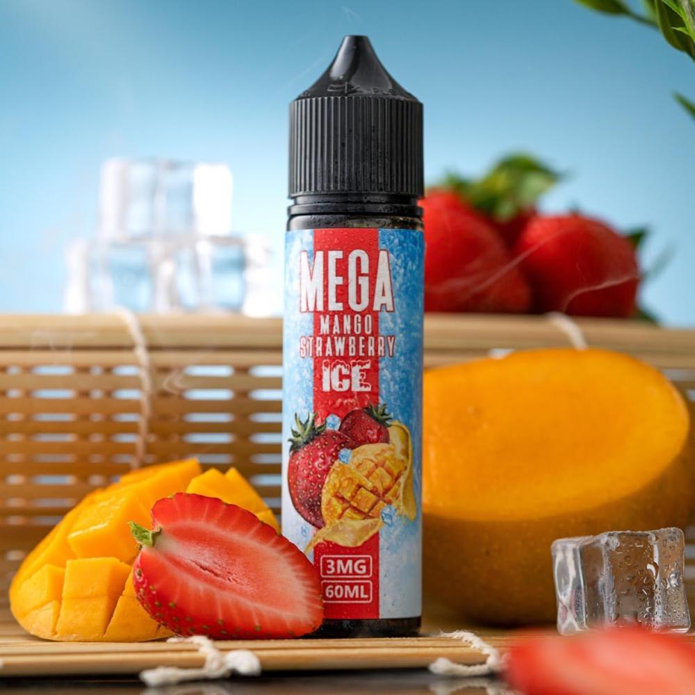 نكهة ميقا فراولة مانجو ايس من شركة MEGA