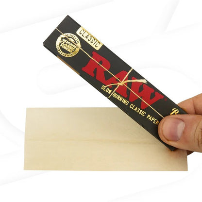ورق لف راو RAW أسود كلاسيكي رفيع الحجم