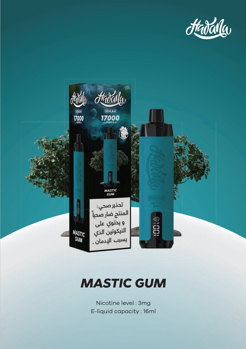 شيشة هوانا علكة مستكة 17K موش HAOANA 17K .. 3MG