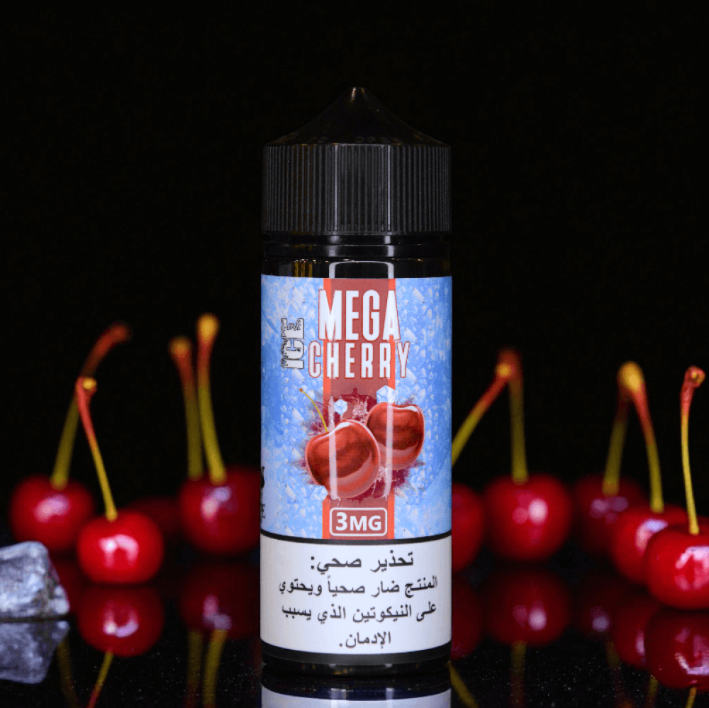 نكهة كرز ايس 120 ملي من شركة MEGA