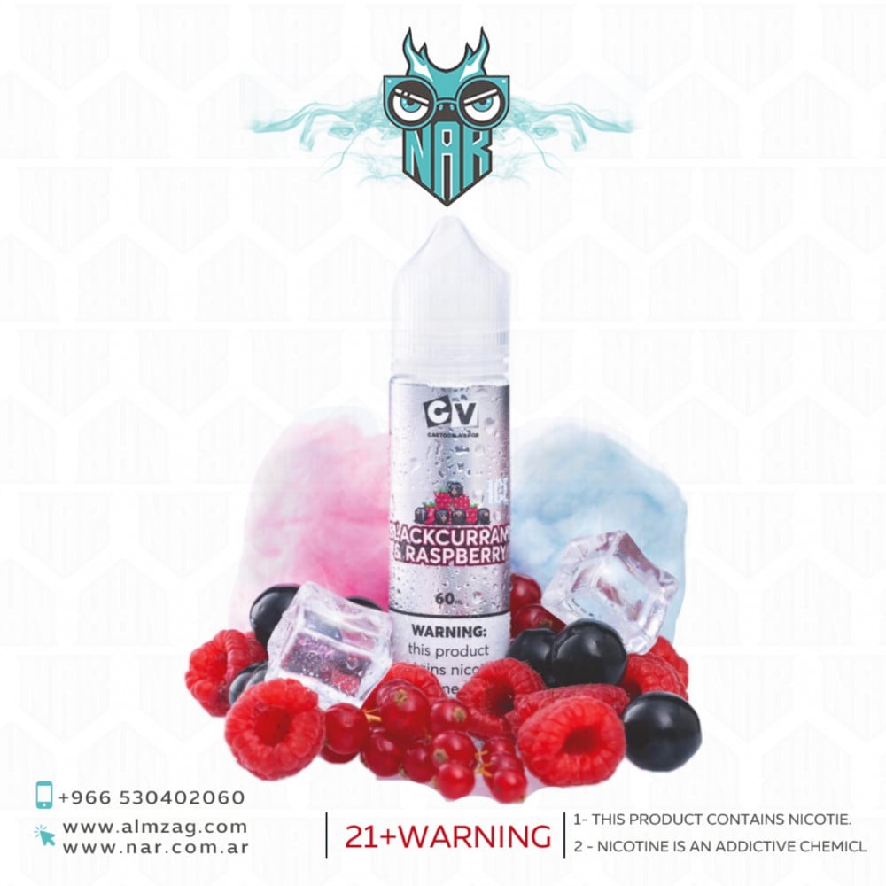 نكهة فيب سي في كشمش اسود وتوت ايس CV BLACKCURRANT &RASPBERRY ICE