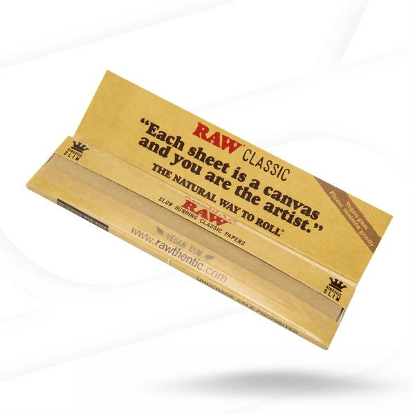 ورق لف RAW الكلاسيكي الرفيع بحجم كبير
