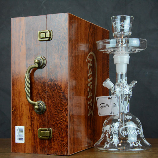 شيشة قزاز شفاف مع انارة