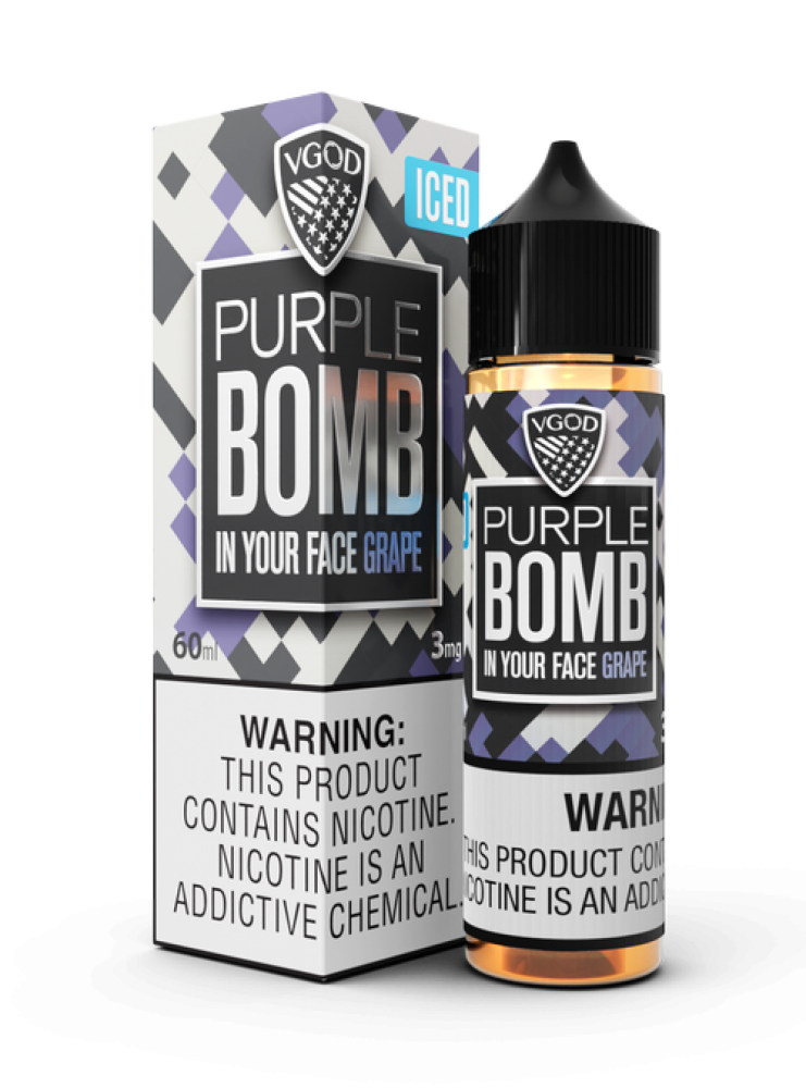 نكهة فيب قنبلة العنب بارد Bomb Purple Grape ICE VGOD