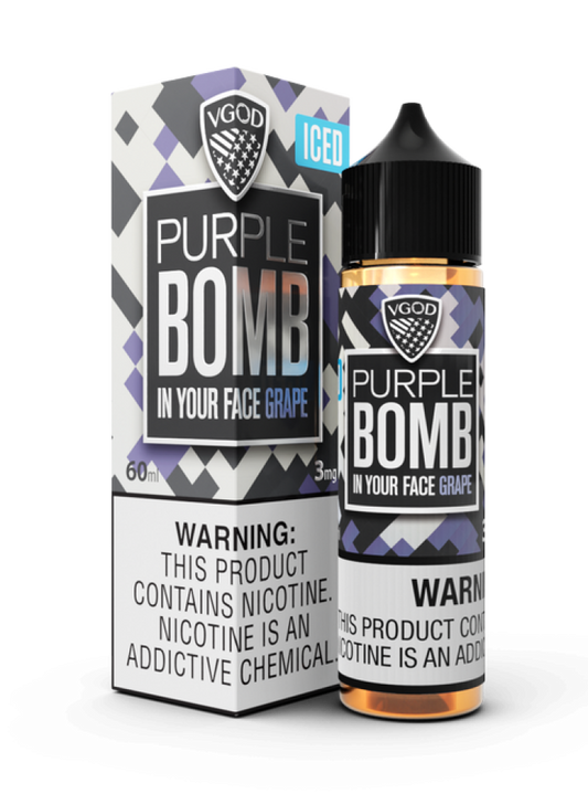 نكهة فيب قنبلة العنب بارد Bomb Purple Grape ICE VGOD