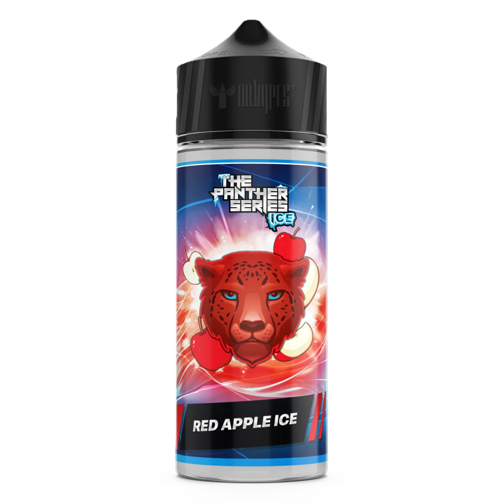 نكهة تفاح أحمر مثلج  Red Apple Ice – The Panther Series Ice | Dr. Vapes (120ml)