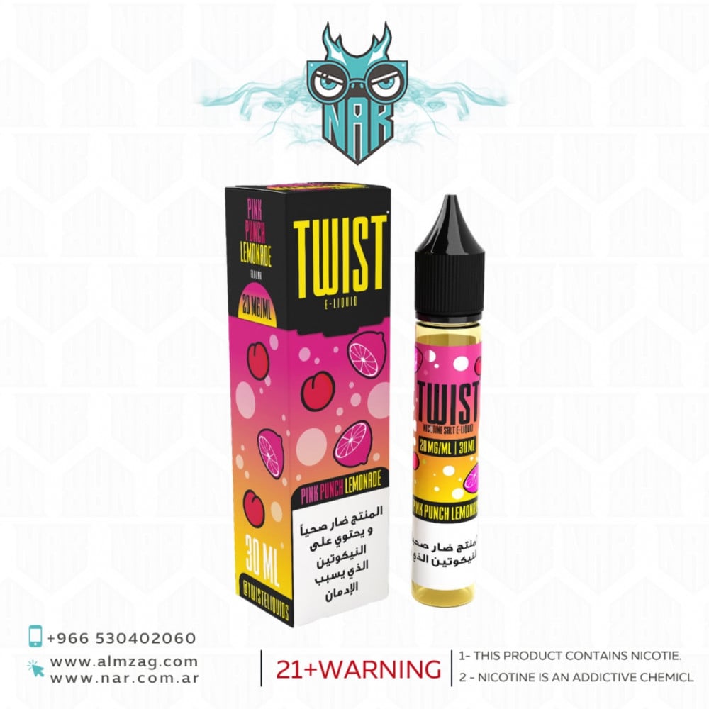 نكهة تويست بنك بانش ليمونيد سولت - Twist Pink Punch Lemonade