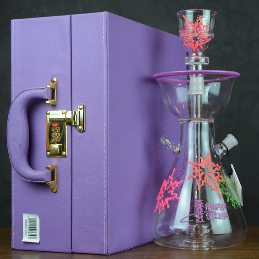 شيشة قزاز منقوش مع انارة BS.609