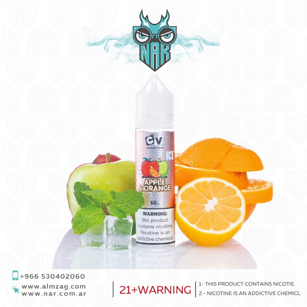 نكهة فيب كوكتيل التفاح مع البرتقال بارد سي في - CV DEXTAIL - APPLLE & ORANGE ICE