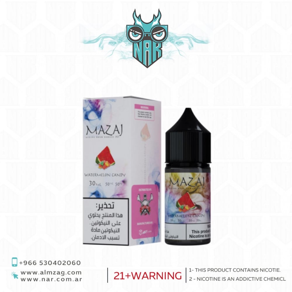نكهة فيب بطيخ كاندي من مزاج MAZAJ watermelon candy