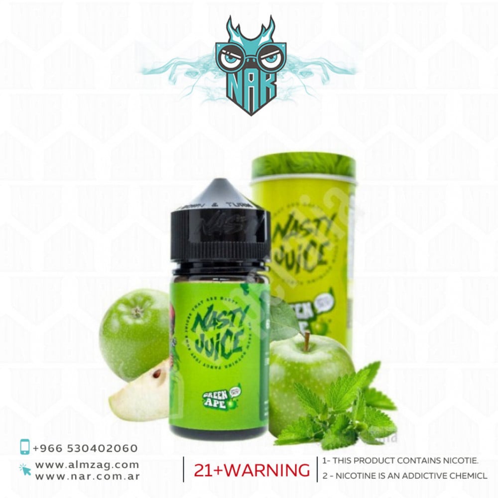 نكهة nasty juice green ape ناستي تفاح