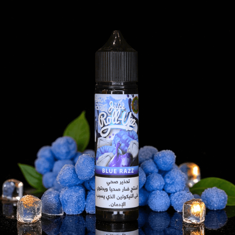 نكهة توت ازرق ايس رول ابز